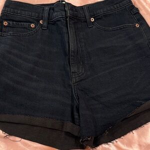 Women's Black Denim Jean Shorts